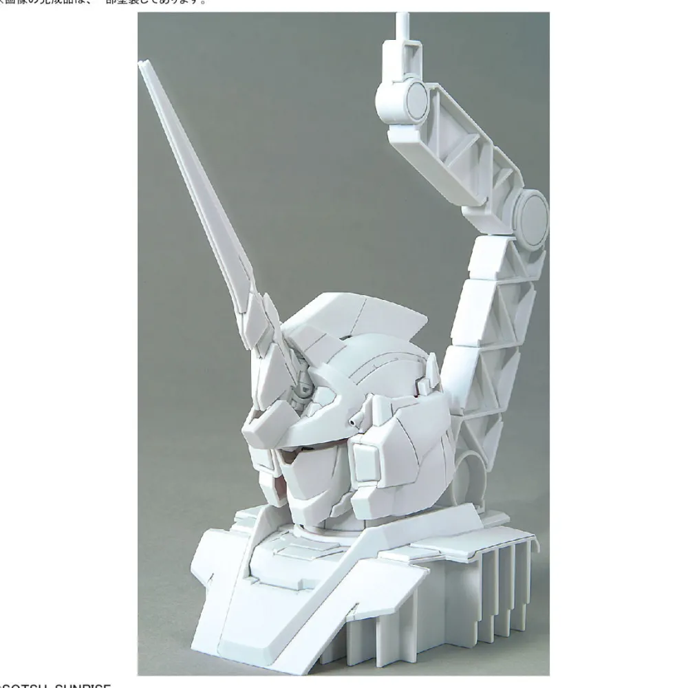 Rise of Gunpla Gundam Unicorn|High Grade (Hg)^1/48 UNICORN GUNDAM HEAD DISPLAY BASE (PSYCHO-FRAME COLOR VARIATION VER.) & UNICORN GUNDAM 02 BANSHEE HEAD DISPLAY SET