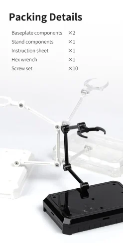 Rise of Gunpla Action Base|Dspiae^DSPIAE – UMS-01 General Purpose Model Display Stand – Base (3 Couleurs)