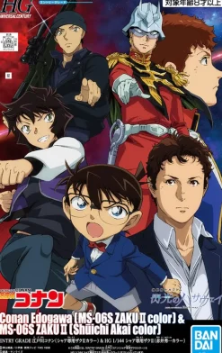 Rise of Gunpla High Grade (Hg)^ENTRY GRADE CONAN EDOGAWA (CHAR’S ZAKU II COLOR) ＆ ZAKU II (SHUICHI AKAI COLOR)