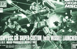 Rise of Gunpla Mobile Suit Variations (Msv)|Gundam: The Origin^HG 1/144 GM SNIPER CUSTOM RGM-79SC (WITH MISSILE LAUNCHER)