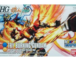 Rise of Gunpla Gundam Build Fighters Try|High Grade (Hg)^HGBF 1/144 TRY BURNING GUNDAM CLEAR VER.