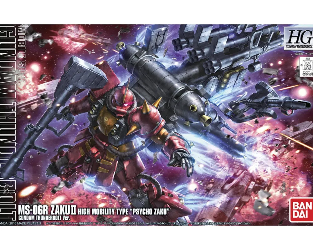 Rise of Gunpla Gundam Thunderbolt|High Grade (Hg)^HGGTB 1/144 MS-06R ZAKU II HIGH MOBILITY PSYCHO ZAKU THUNDERBOLT