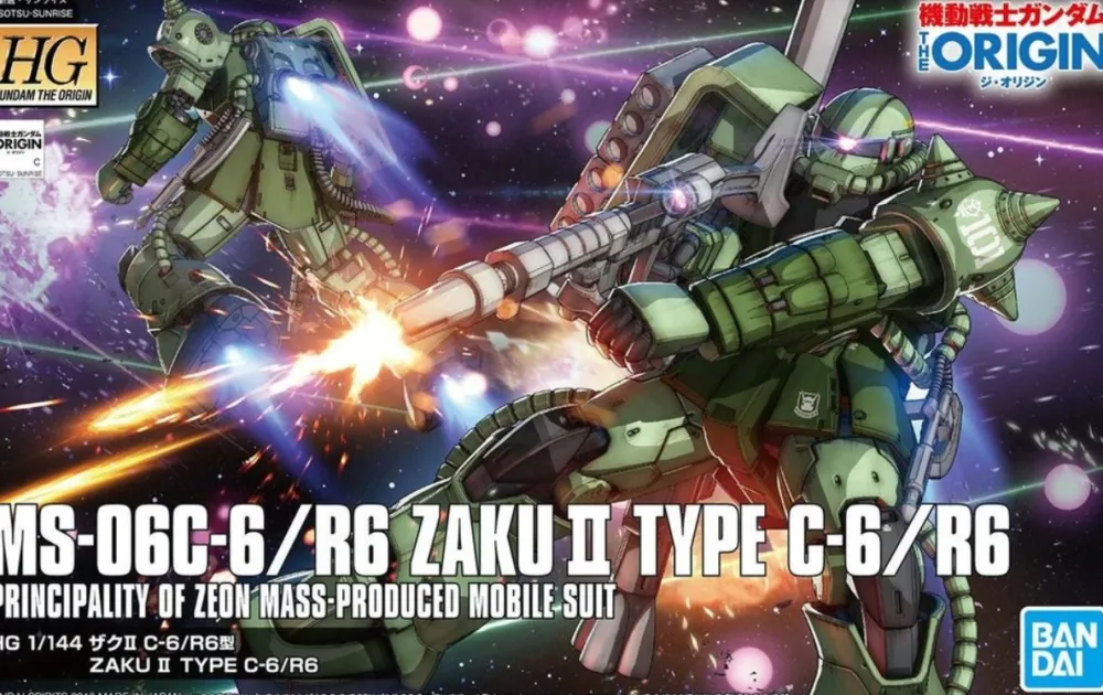 Rise of Gunpla Gundam: The Origin|High Grade (Hg)^HGGTO 1/144 ZAKU II TYPE C-6 / TYPE R6