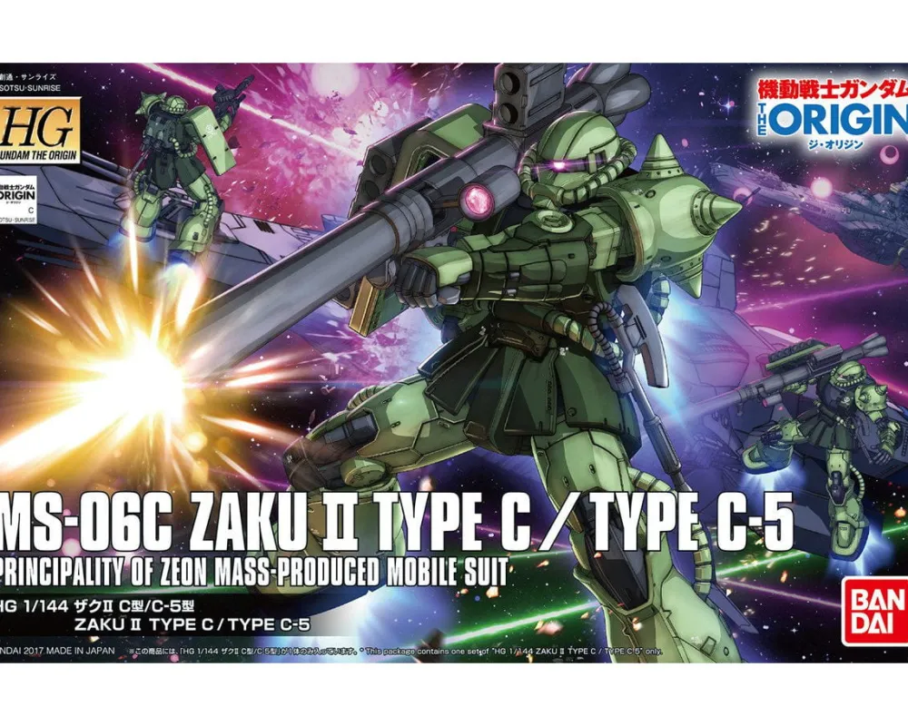 Rise of Gunpla Gundam: The Origin|High Grade (Hg)^HGGTO 1/144 ZAKU II TYPE C/TYPE C-5