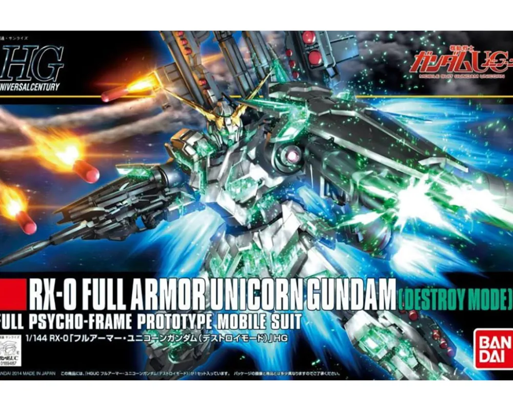 Rise of Gunpla Gundam Unicorn|High Grade (Hg)^HGUC 1/144 FULL ARMOR UNICORN GUNDAM DESTROY MODE (GREEN FRAME)