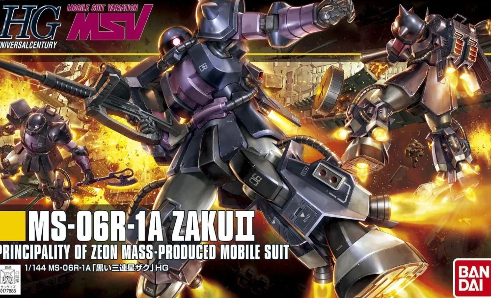 Rise of Gunpla Mobile Suit Variations (Msv)|High Grade (Hg)^HGUC 1/144 ZAKU II BLACK TRISTARS MS-06R