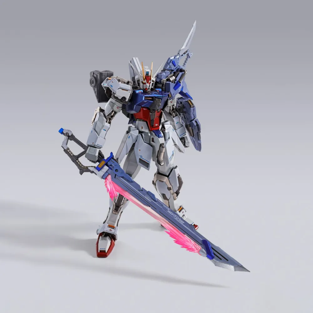 Rise of Gunpla Gundam Seed^LOT DE METAL BUILD : Aile Strike Gundam + Sword Striker + Launcher Striker