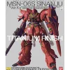 Rise of Gunpla Master Grade (Mg)^MG 1/100 MSN06S SINANJU VER. KA TITANIUM FINISH