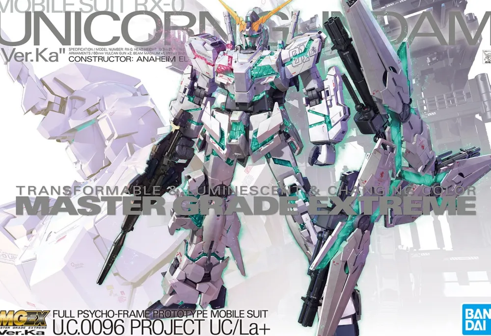 Rise of Gunpla Gundam Unicorn|Master Grade (Mg)^MGEX : RX-0 UNICORN GUNDAM VER KA