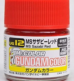 Rise of Gunpla Peintures^MR. GUNDAM COLOR UG12 SAZABI RED PAINT 10ML.