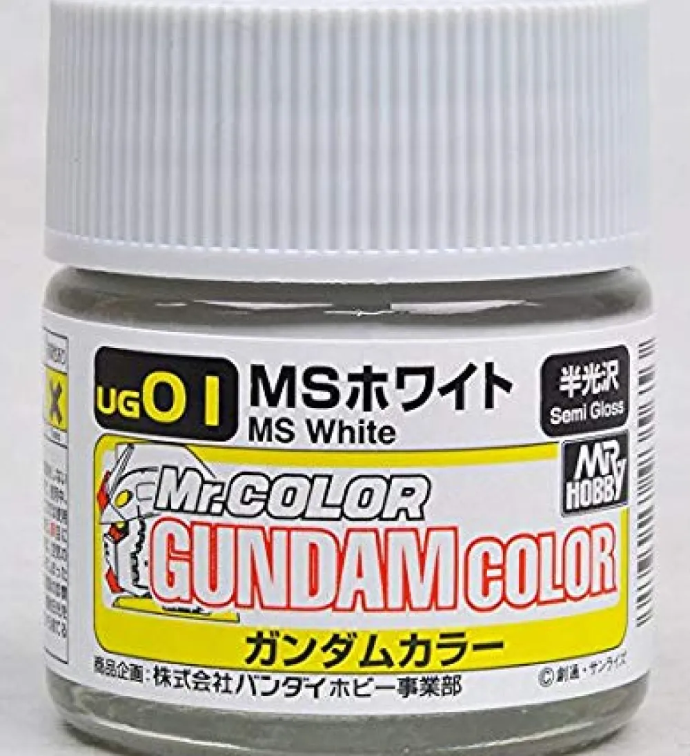 Rise of Gunpla Peintures^MR HOBBY GUNDAM COLOR (10ML) UG-01 MS WHITE