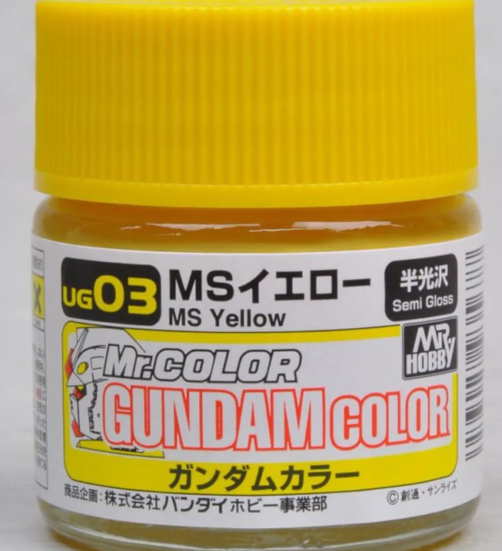 Rise of Gunpla Peintures^MR HOBBY GUNDAM COLOR (10ML) UG-03 MS YELLOW