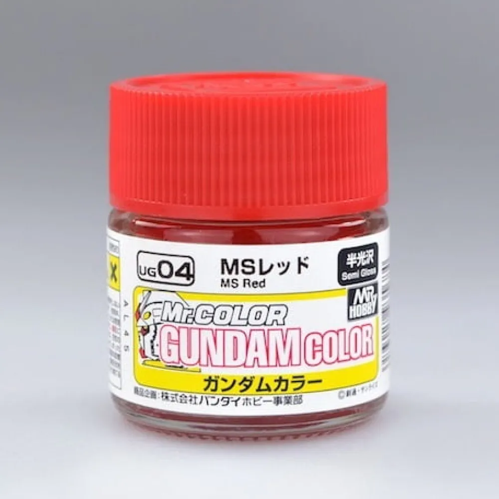 Rise of Gunpla Peintures^MR HOBBY GUNDAM COLOR (10ML) UG-04 MS RED