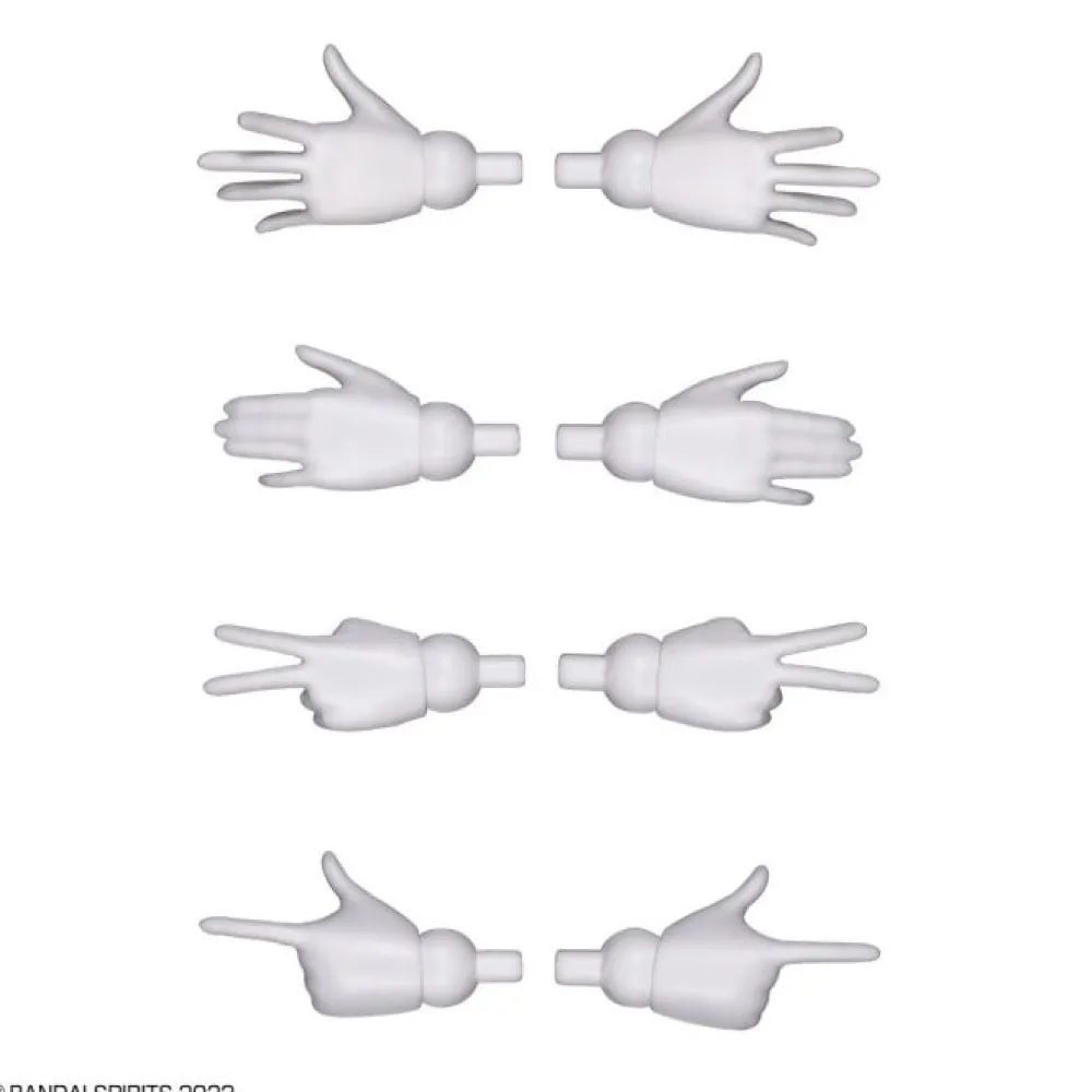 Rise of Gunpla Bandai|30 Minutes Sisters^30MS OPTIONAL HAND PARTS (WHITE/BLACK)