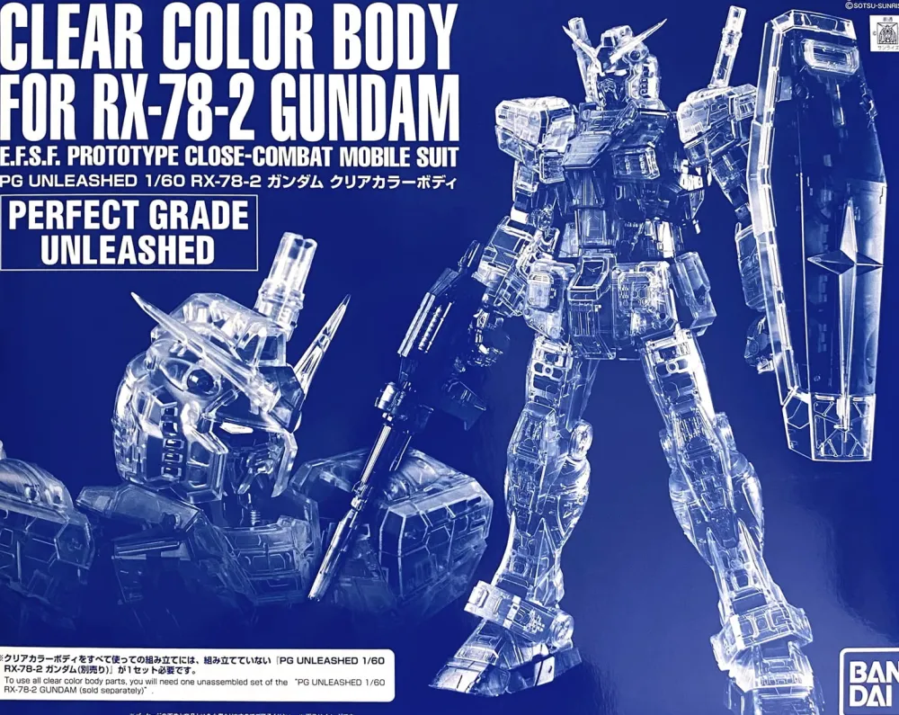 Rise of Gunpla Mobile Suit Gundam|Perfect Grade (Pg)^PG UNLEASHED CLEAR COLOR BODY FOR RX-78-2 GUNDAM