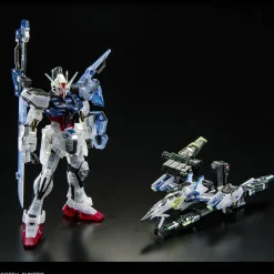 Rise of Gunpla Real Grade (Rg)^RG 1/144 AILE STRIKE GUNDAM + SKYGRASPER + SWORD / LAUNCHER CLEAR COLOR SET