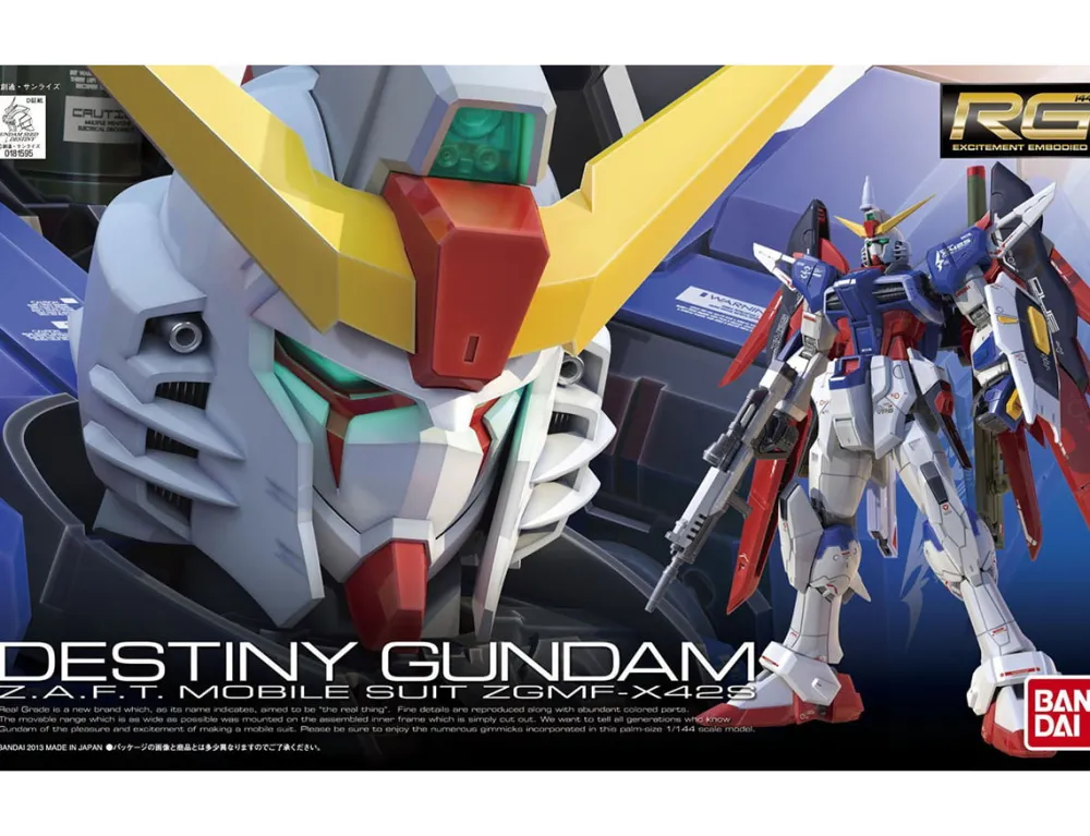 Rise of Gunpla Gundam Seed Destiny|Real Grade (Rg)^RG 1/144 DESTINY GUNDAM