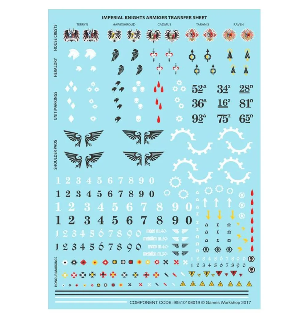Rise of Gunpla Games Workshop^W40K : IMPERIAL KNIGHTS : ARMIGERES HELVERIENS